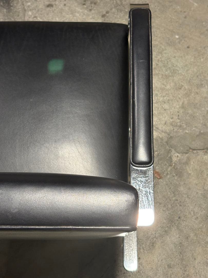 ①正規品knoll ミースファンデルローエ　ブルーノチェア 本革 Bauhaus