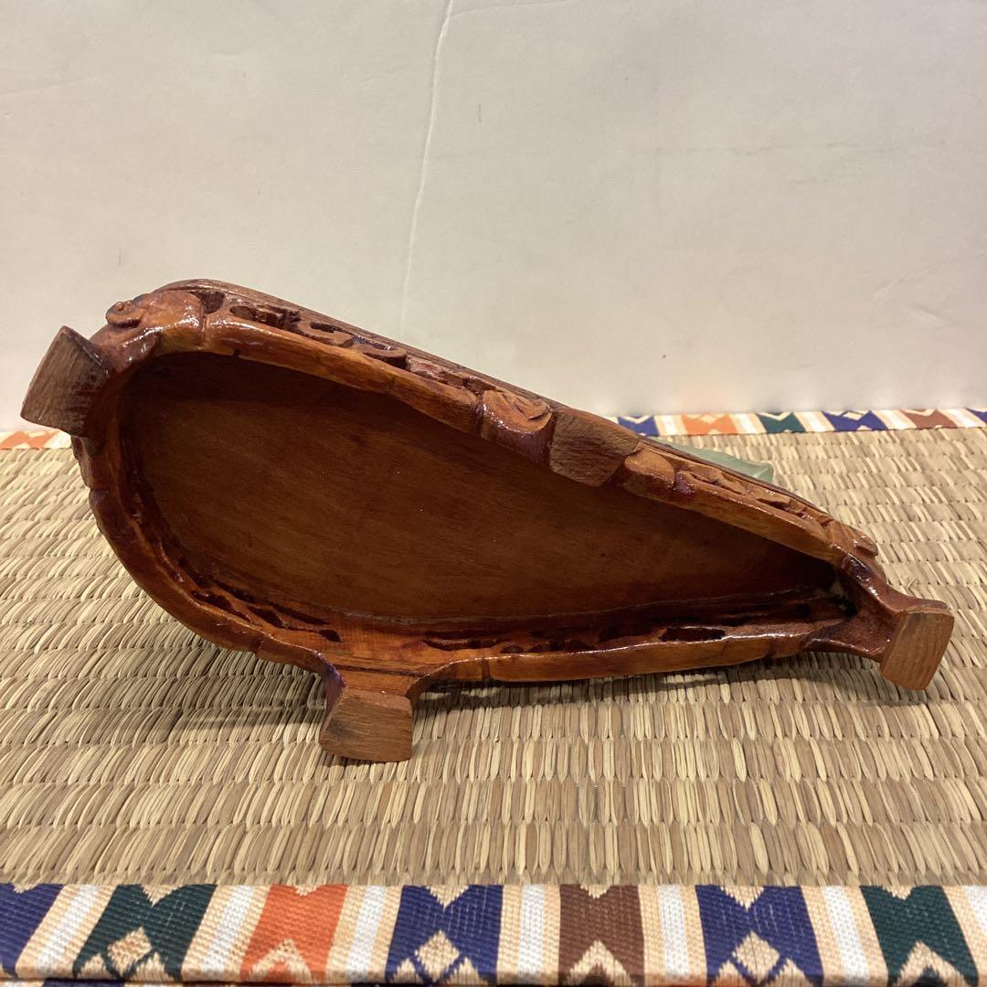 翡翠 置物 緑色 木製台座 約15cm