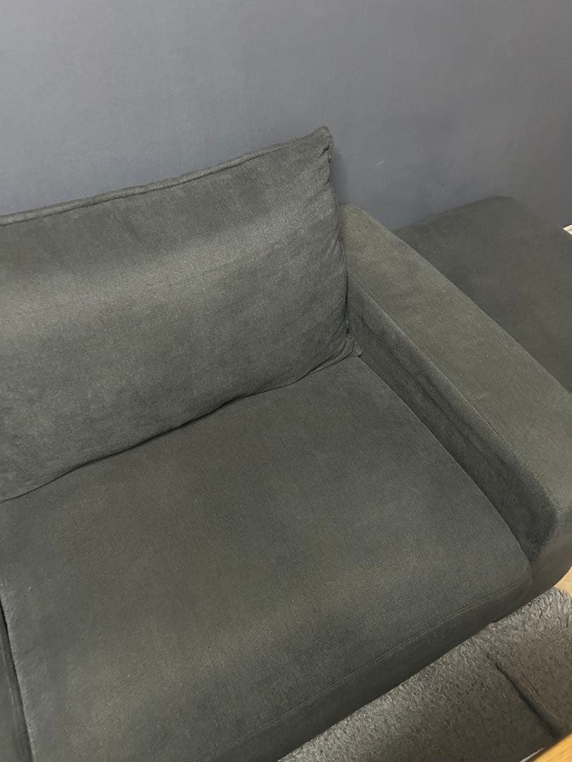 【専用】カウチソファ ファブリック ＋ オットマン付き