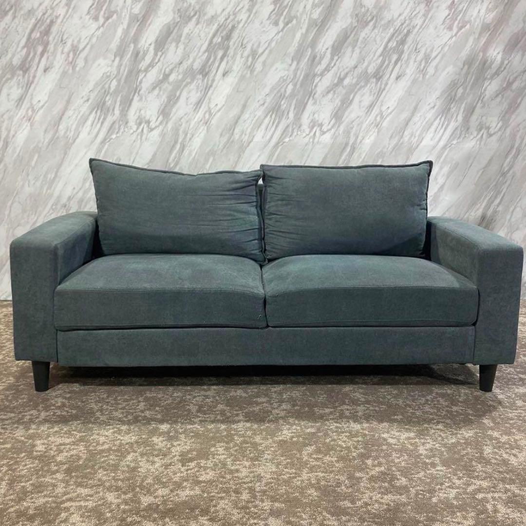 【専用】カウチソファ ファブリック ＋ オットマン付き