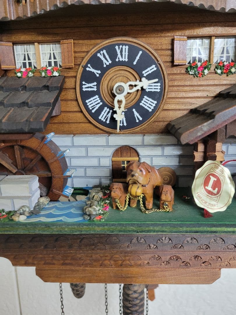 鳩*屋様 希少　ヴィンテージ　スイス製　重錘式　鳩時計