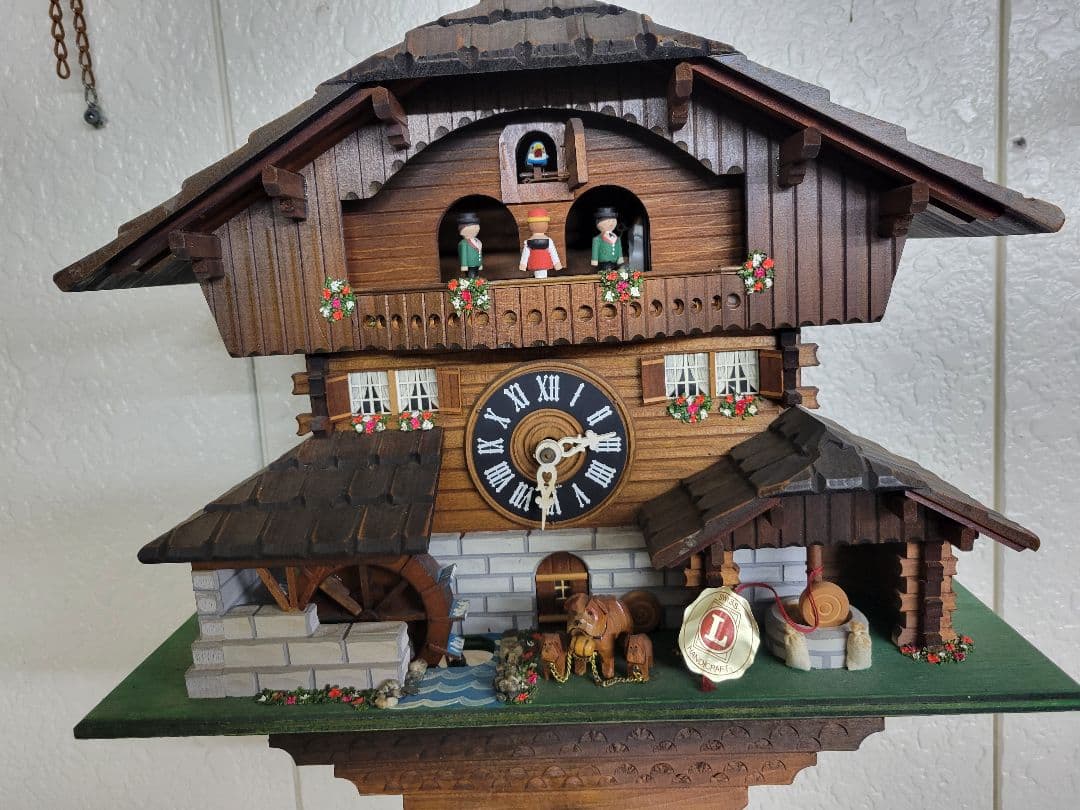 鳩*屋様 希少　ヴィンテージ　スイス製　重錘式　鳩時計