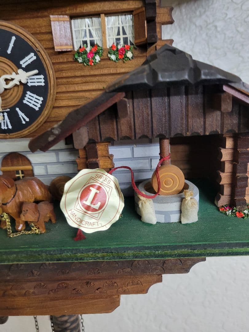 鳩*屋様 希少　ヴィンテージ　スイス製　重錘式　鳩時計