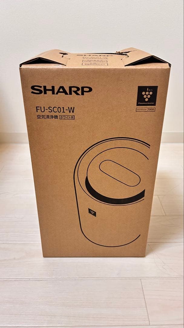 新品未開封 空気清浄機 SHARP FU-SC01-W 6畳