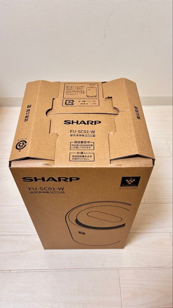 新品未開封 空気清浄機 SHARP FU-SC01-W 6畳