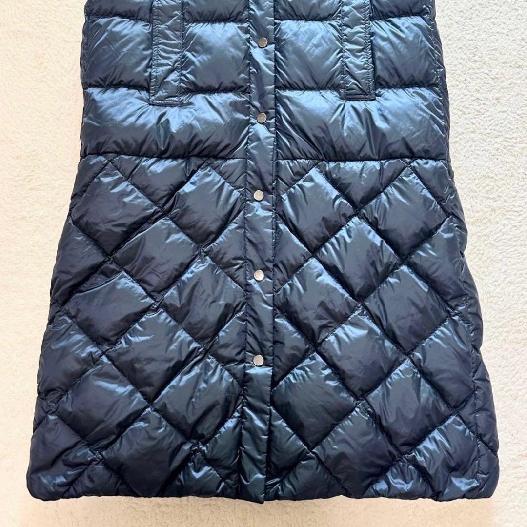 Max Mara　フーディリバーシブルテクニカルダウン ロングジレ　ネイビー