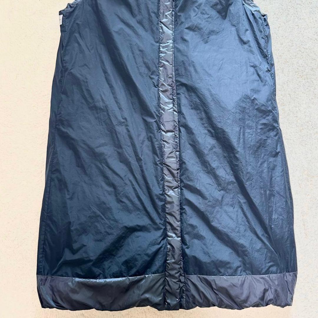 Max Mara　フーディリバーシブルテクニカルダウン ロングジレ　ネイビー