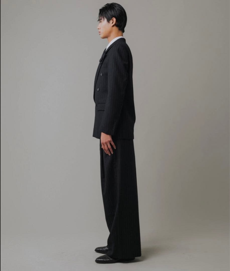 GROSGRAIN ストライプ ダブルブレストスーツセット