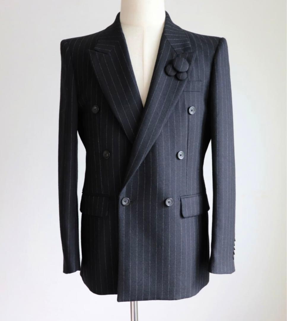 GROSGRAIN ストライプ ダブルブレストスーツセット