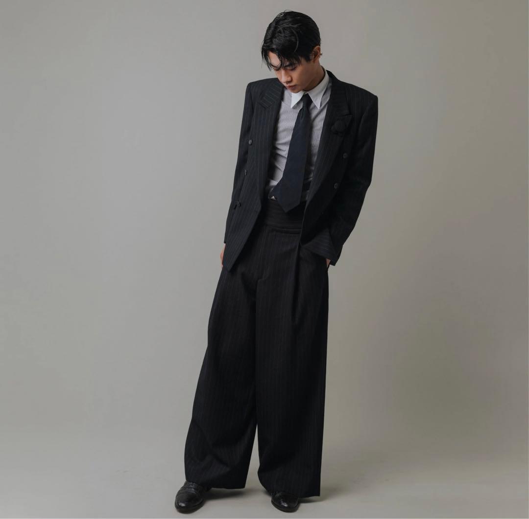 GROSGRAIN ストライプ ダブルブレストスーツセット