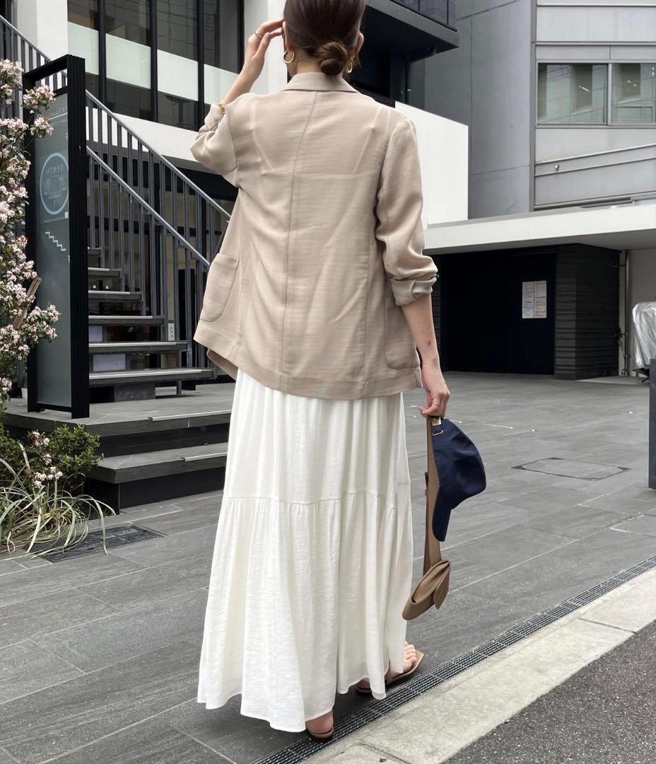 DouDou メッシュダブルジャケット ベージュ