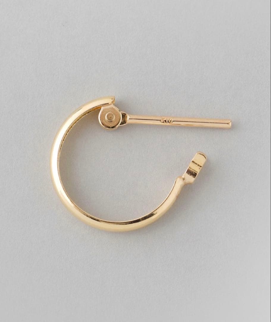 ANEMONE K10 ミニフープピアス イエローゴールド