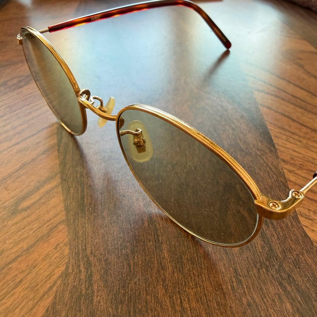 stussy サングラス　benny ゴールド×べっ甲