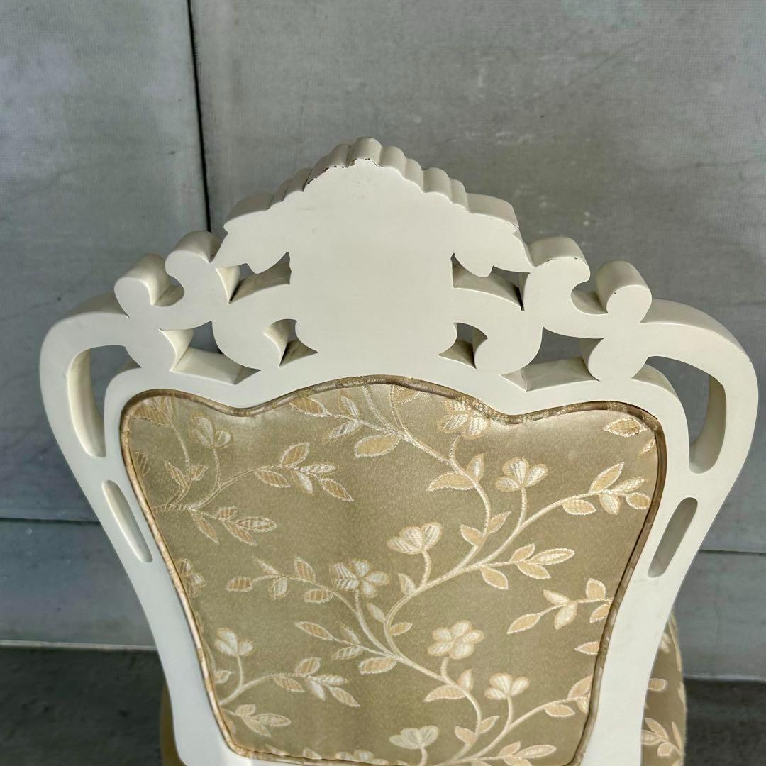 ❖ 王妃気分のアンティーク調クロシオチェア ❖ロココ調　アンティーク風　手彫猫足