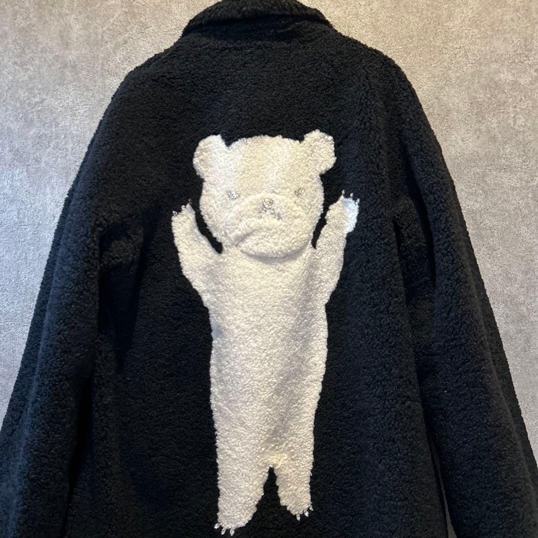 Tu es mon TRÉSOR クマモチーフ ボア コート ロング ベア くま