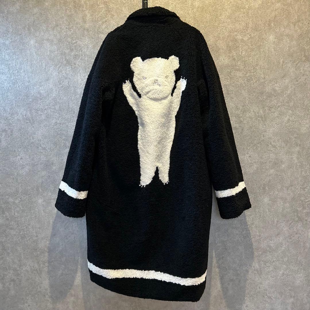 Tu es mon TRÉSOR クマモチーフ ボア コート ロング ベア くま