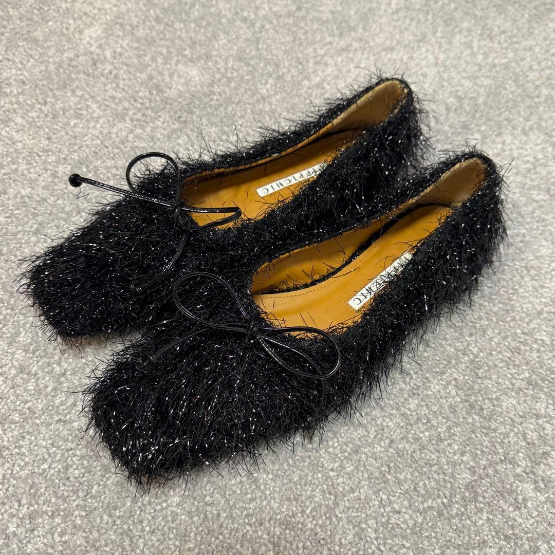 PIPPICHICピッピシックモケモケフラットシューズ23.5パンプスエトレ