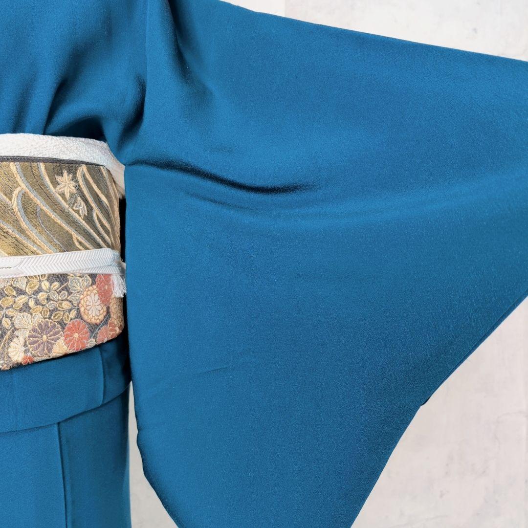 色無地　着物　フルセット　正絹　O4