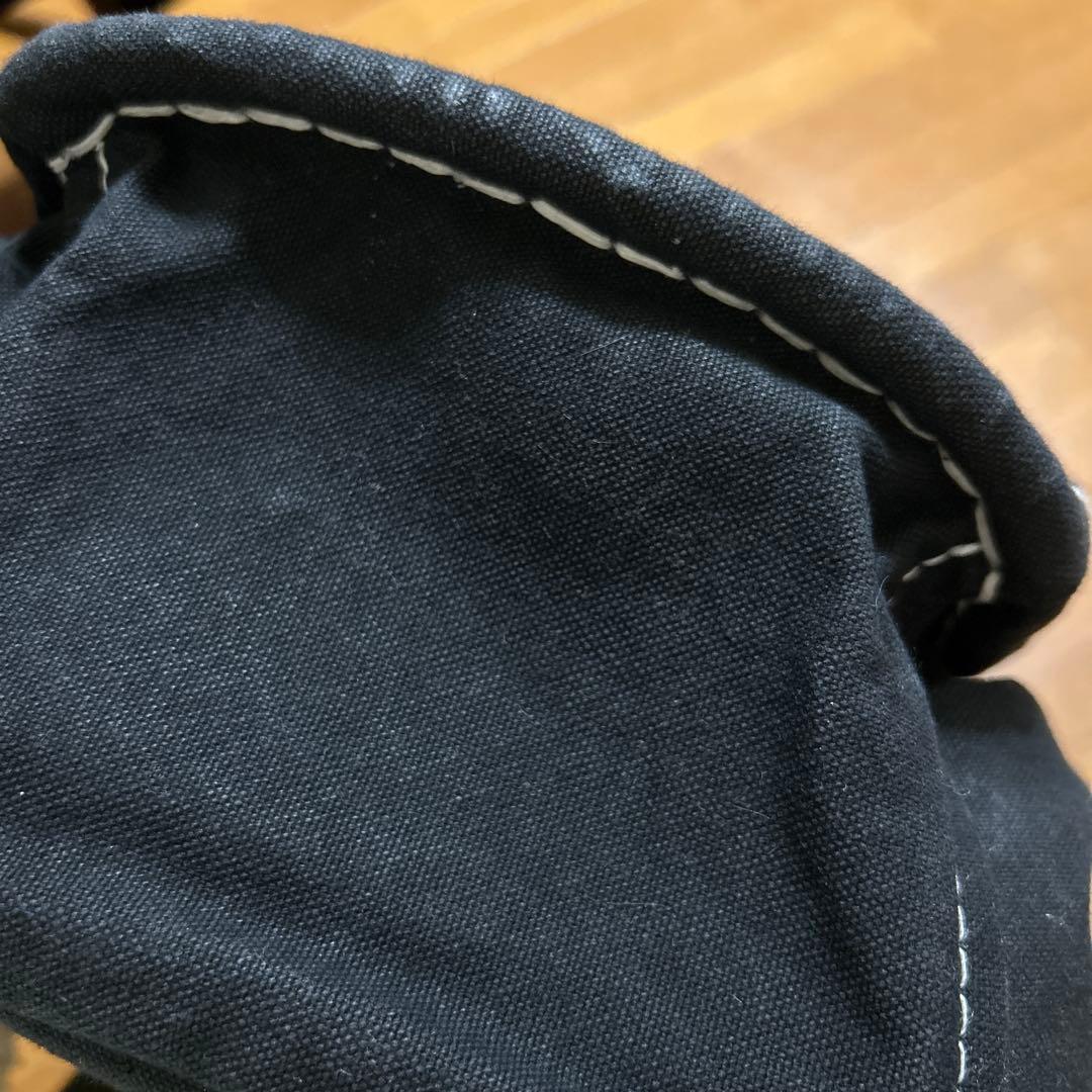 エバゴス　キャンバス　カゴポケット付きトート