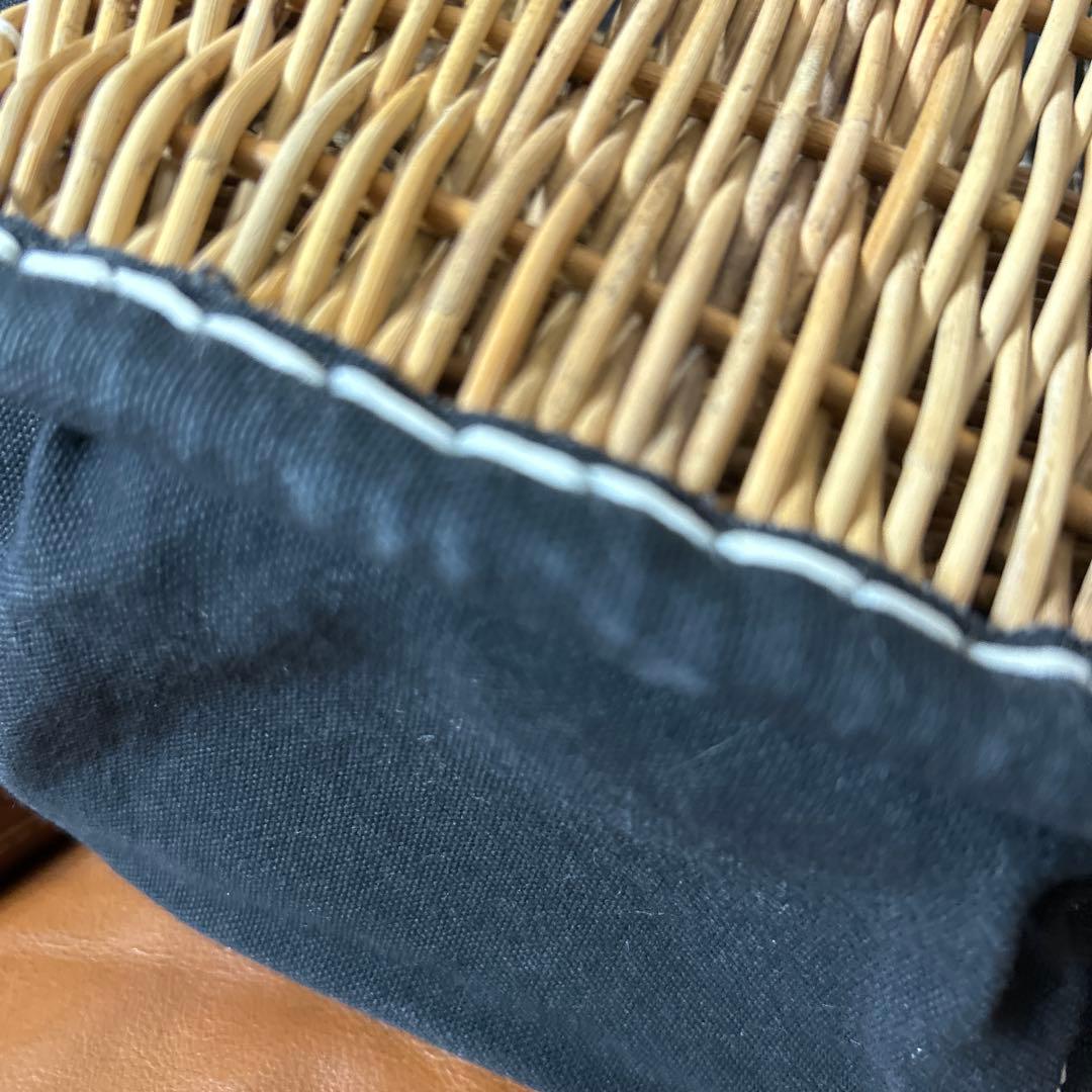 エバゴス　キャンバス　カゴポケット付きトート