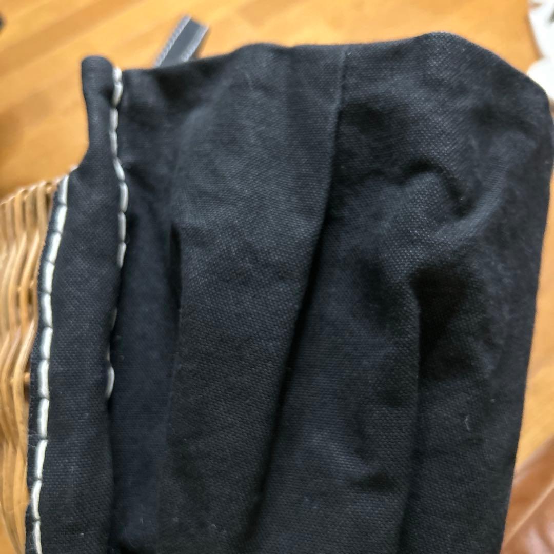 エバゴス　キャンバス　カゴポケット付きトート