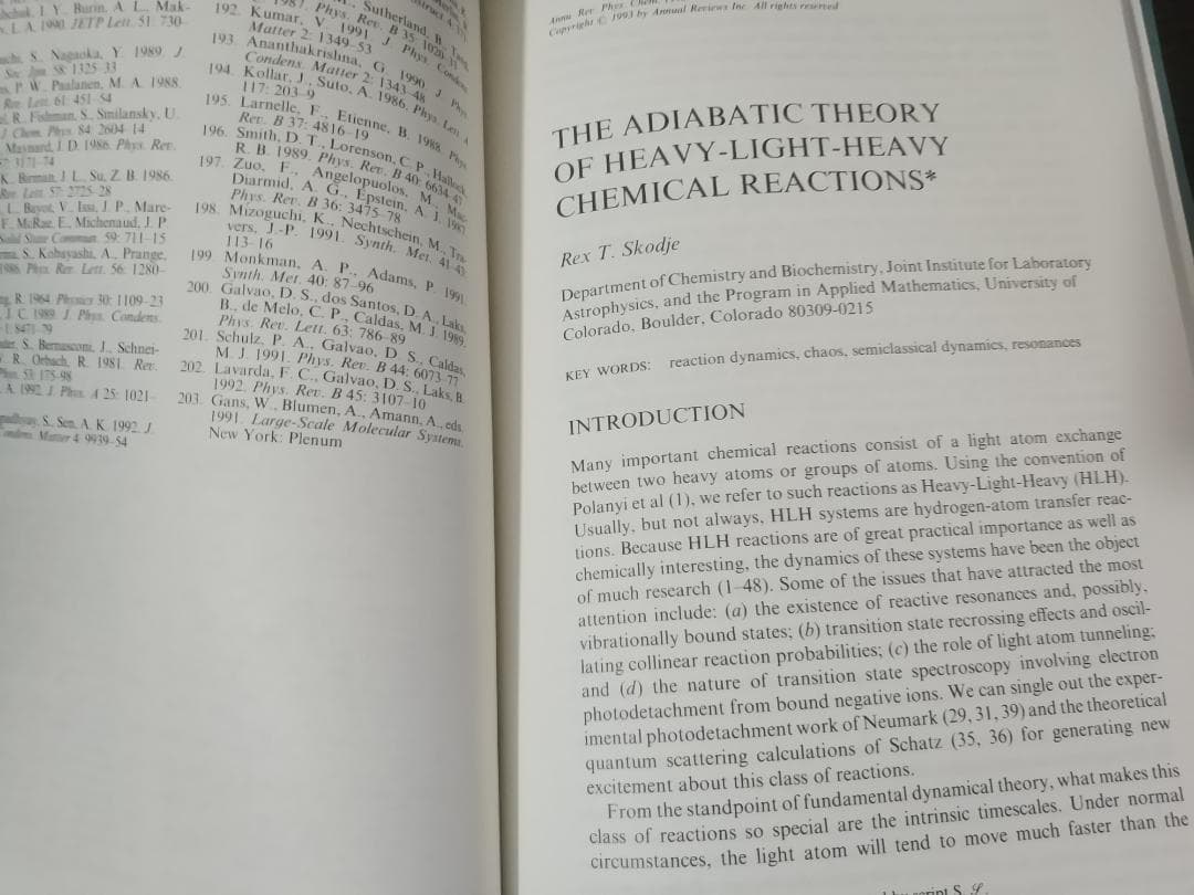 ANNU REV PHYS CHEM v44 1993 物理化学年次学術雑誌