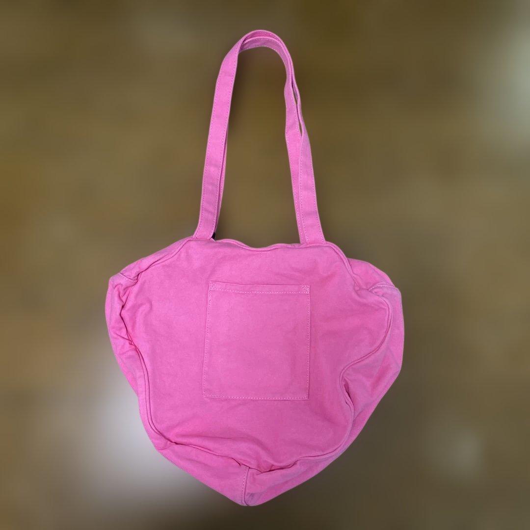 WCJ ミニーマウス トートバッグ チェリーピンク フェイスデザイントートバッグ