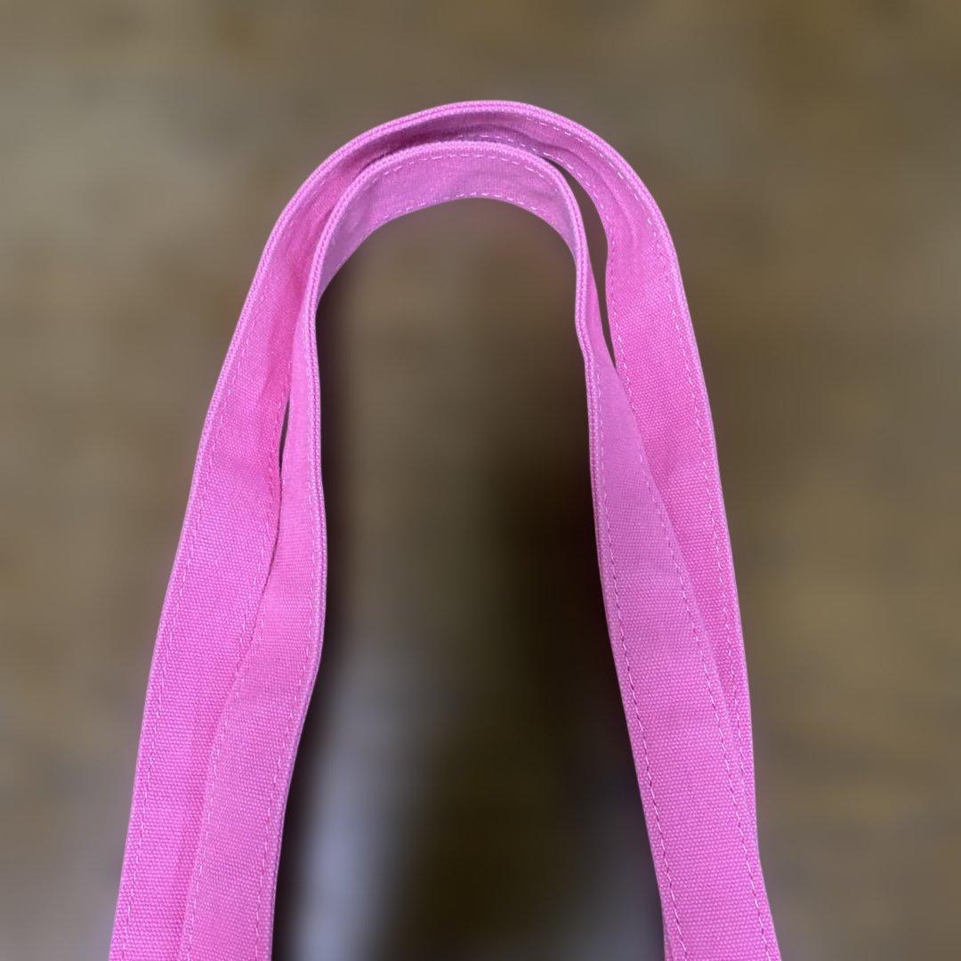 WCJ ミニーマウス トートバッグ チェリーピンク フェイスデザイントートバッグ