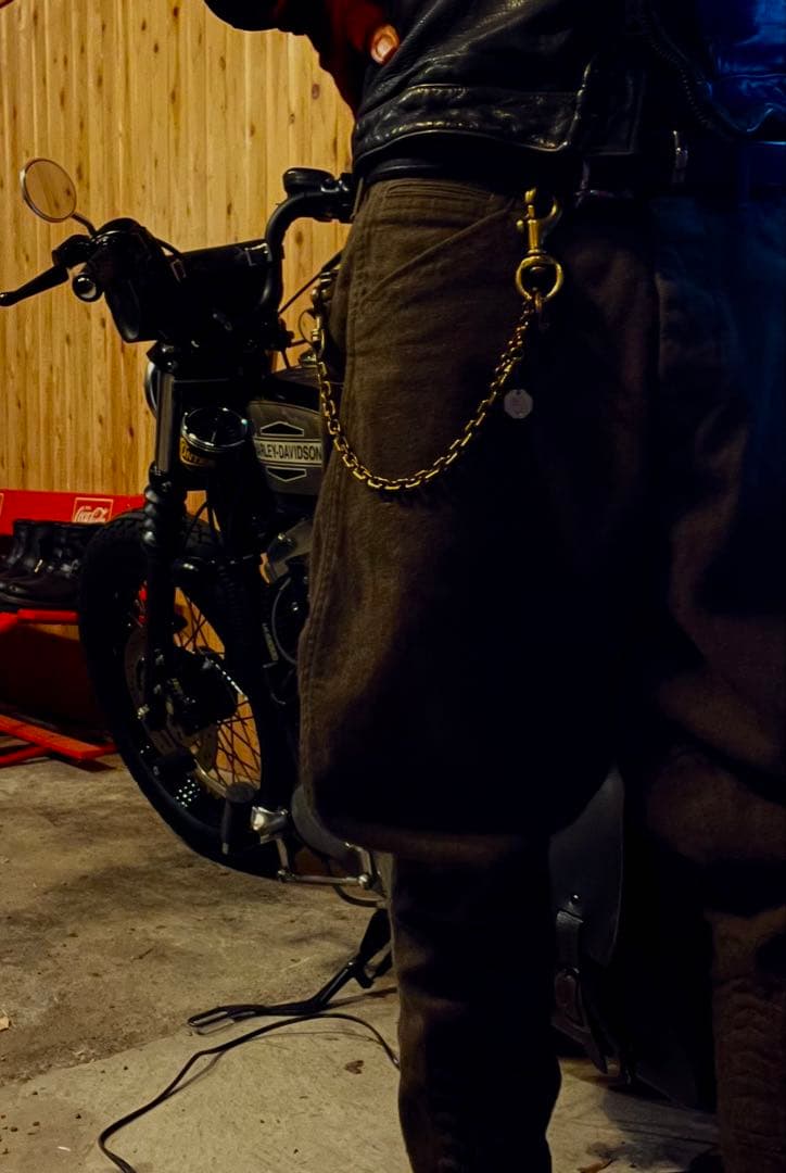 アンプジャパン　ウォレットチェーン　　ブラス製　ダブルクリップ　タグ付き