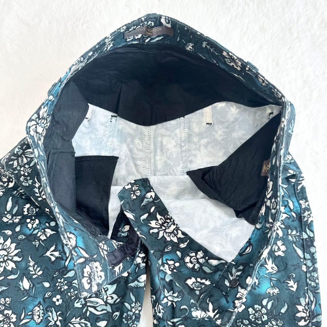 極美品✨LOUIS VUITTON ルイヴィトン 花柄 パンツ LVロゴ 総柄