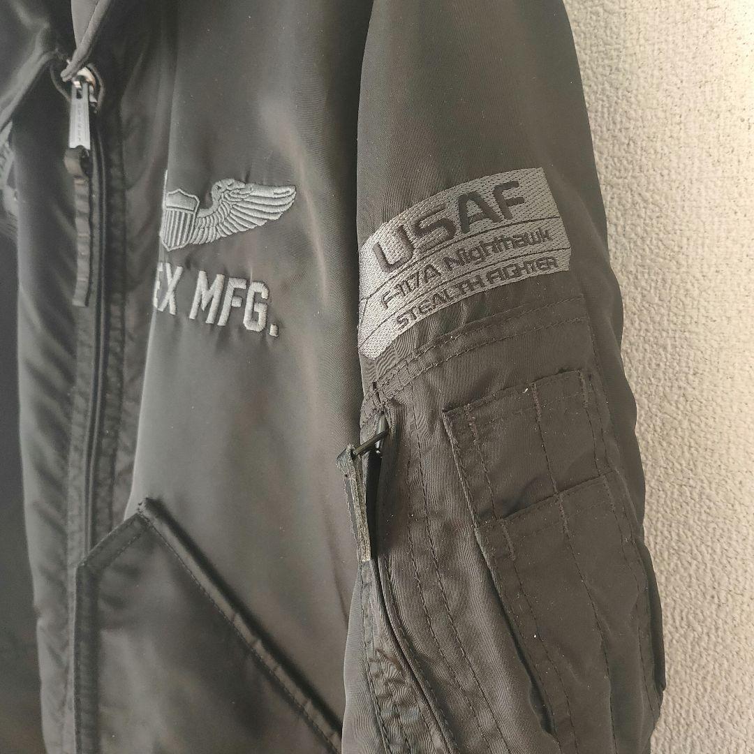 【希少XL】AVIREX F-117A ナイトホーク 黒 上野商会正規品