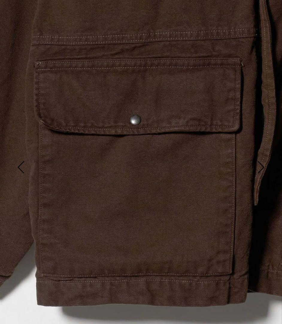 新品HグラデーションOCカバーオールサイズM襟レザーOVY KAJA オーラリー