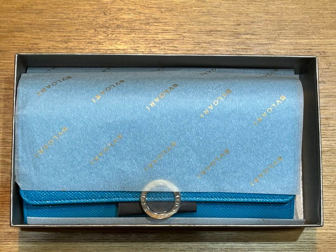 【新品未使用】BVLGARI ターコイズ 長財布