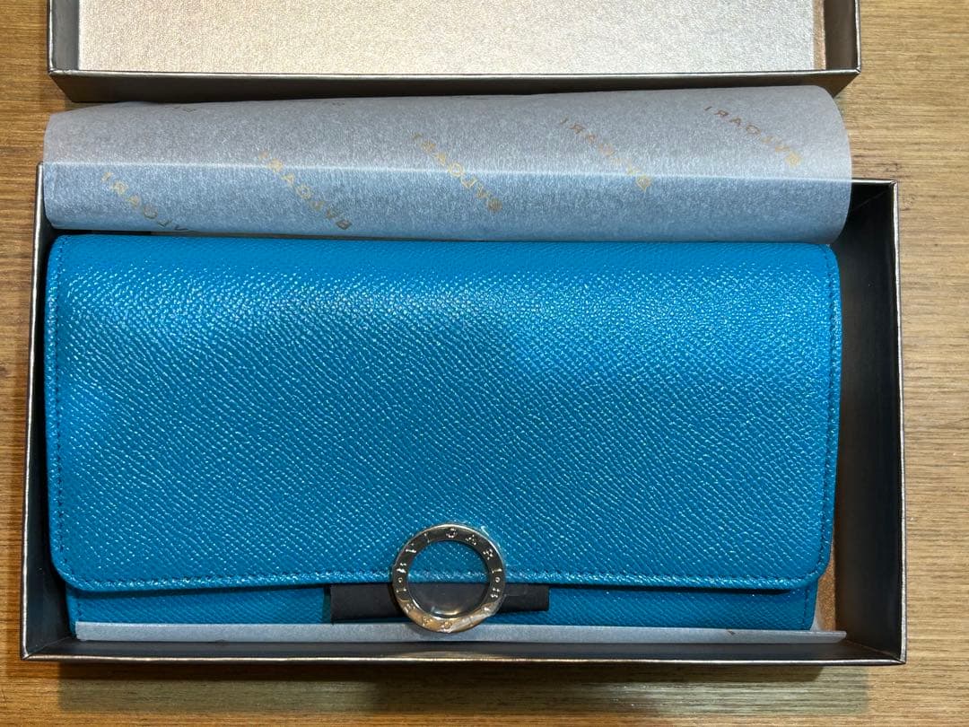 【新品未使用】BVLGARI ターコイズ 長財布