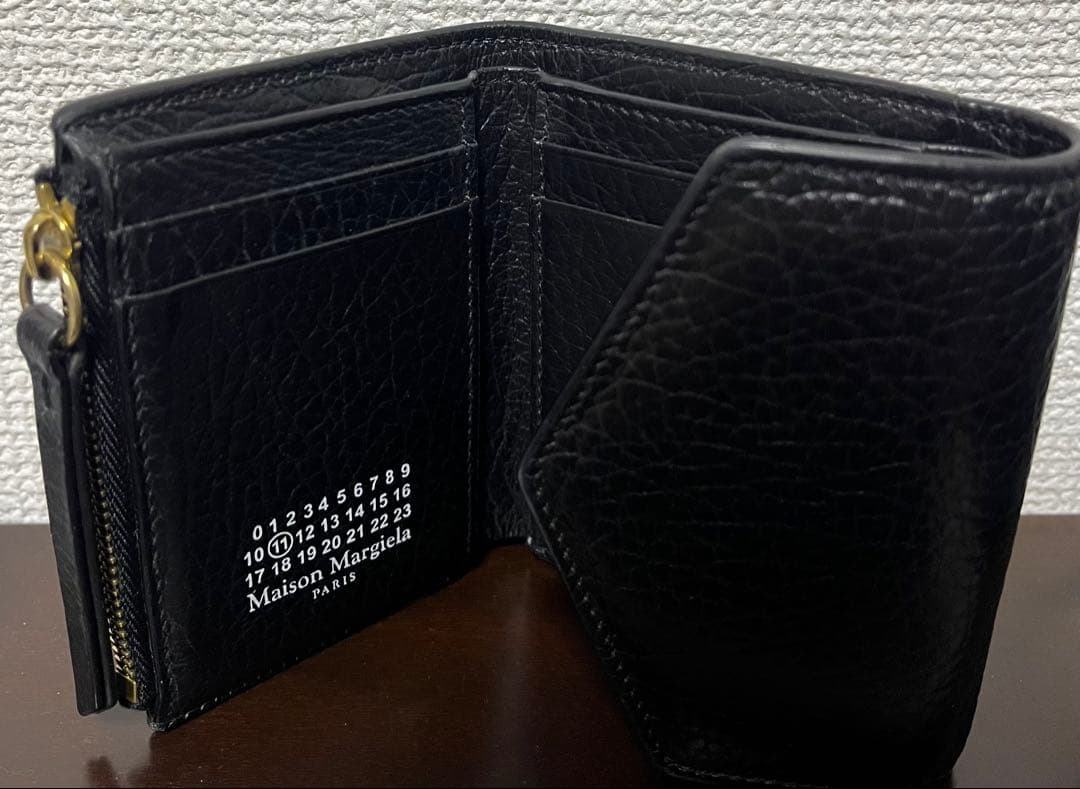 Maison Margiela メゾンマルジェラ 三つ折財布 4ステッチ 黒
