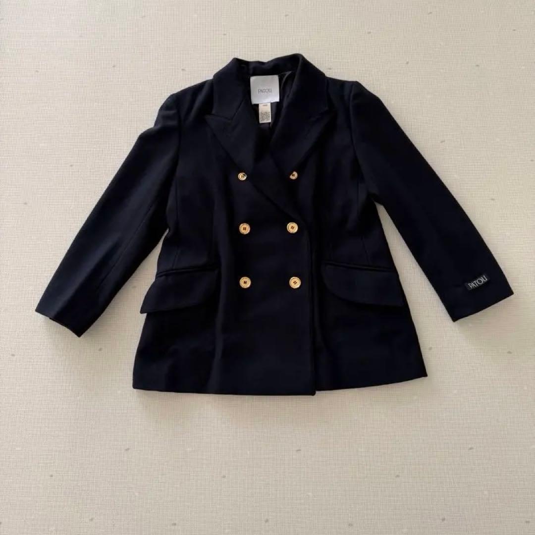 ア*ス様 PATOU ネイビー ダブルブレストジャケット