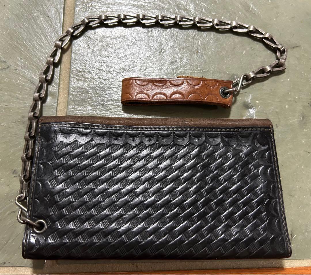 RRL ダブルアールエル 切替レザー チェーンウォレット