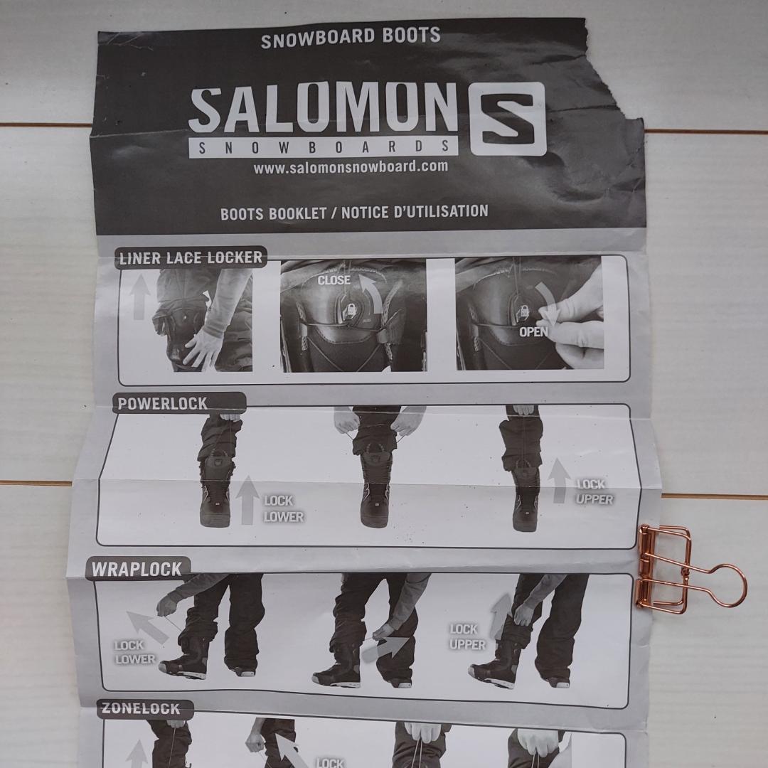 サロモン（26cm）スノーボードブーツ ボード FACTION boa ブラウン