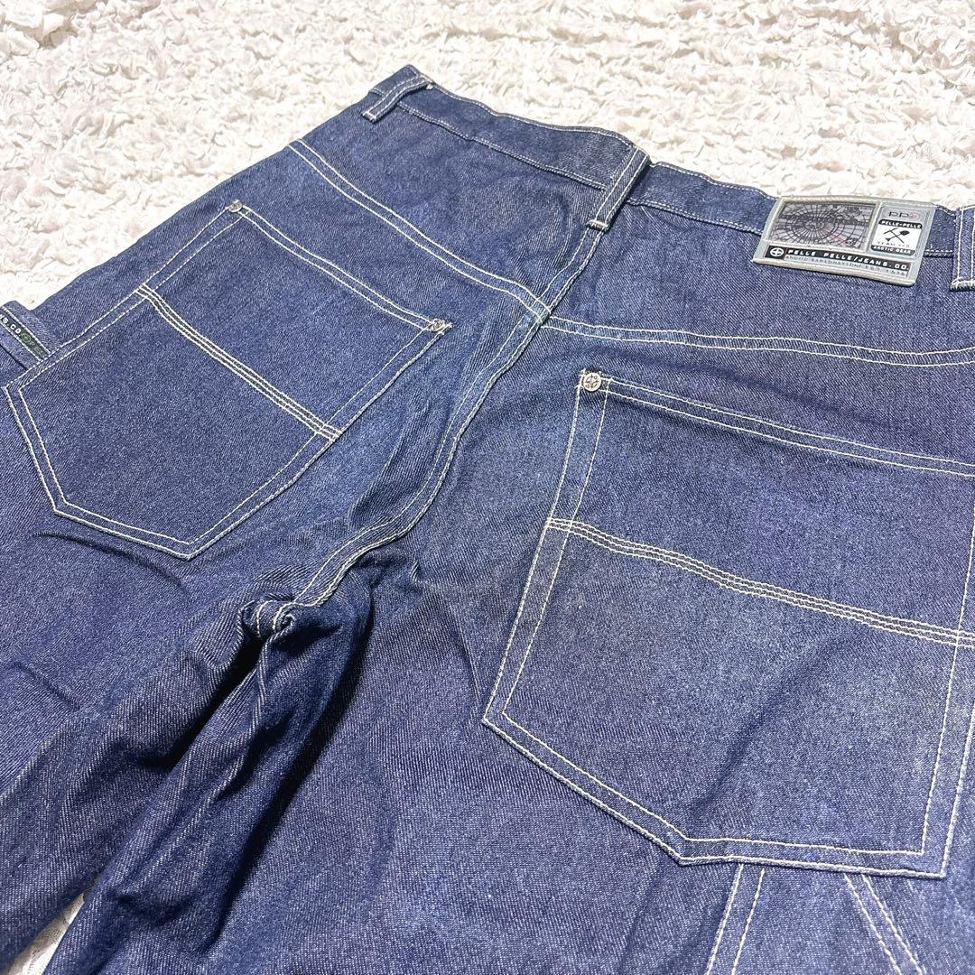 レイジ 様★pelle pelleペインターデニム バギー 極太 ワイド 36
