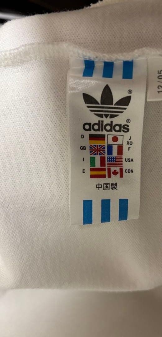 adidasトラックジャケットベッケンバウアーホワイト×ブラックXO