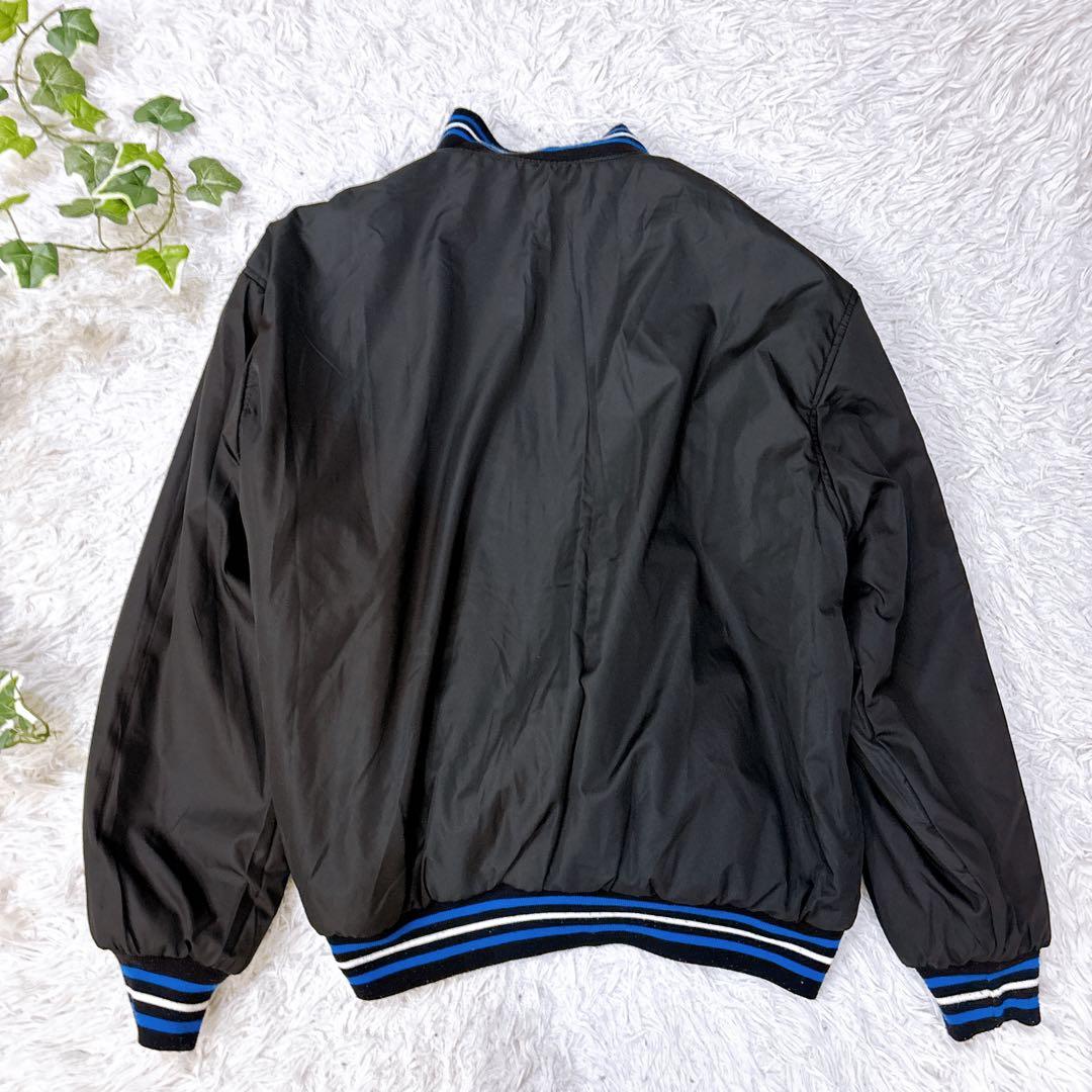 JH DESIGN リバーシブル 袖レザー 刺繍ロゴ スタジャン　3XL