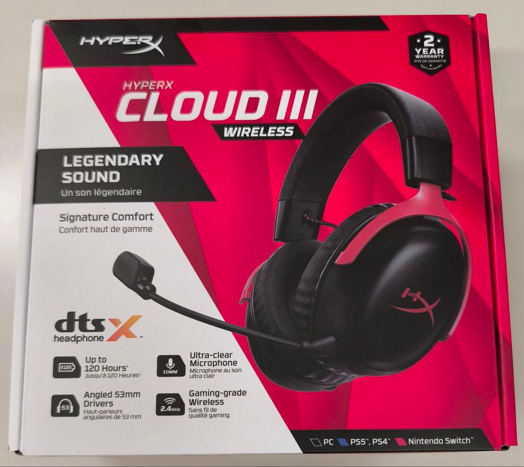 【新品・未使用】HYPERX CLOUD Ⅲ WIRELESS
