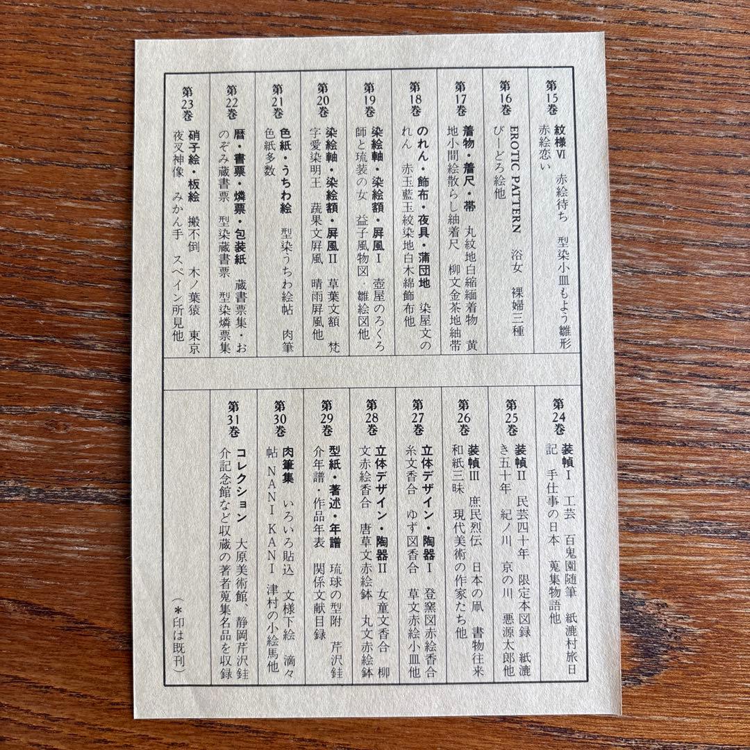 芹沢銈介全集　全31冊揃い　古書　デザイン