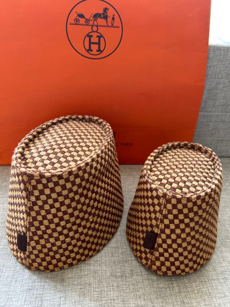 エルメス　 パニエドプラージュ　 カゴ