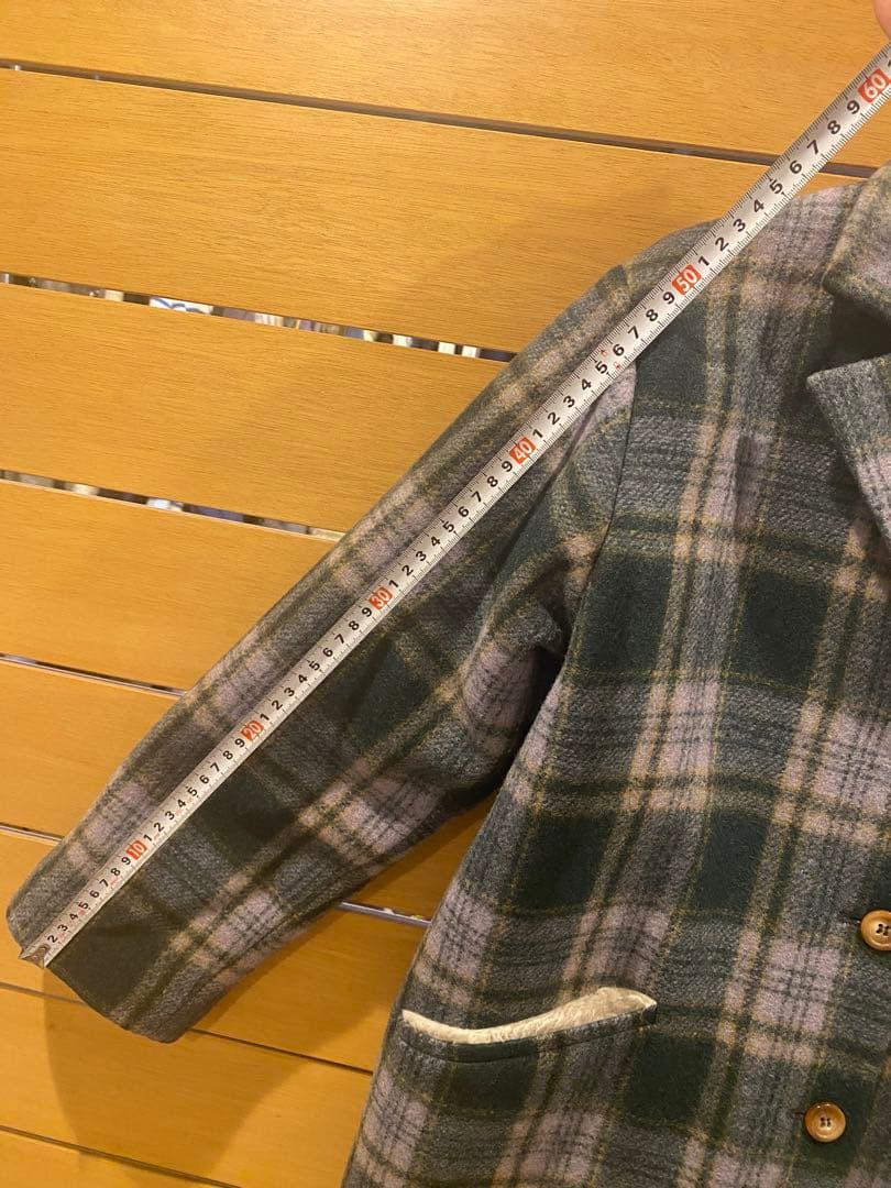 BONTON ボントン　ウール　キッズコート チェック 12A 150cm
