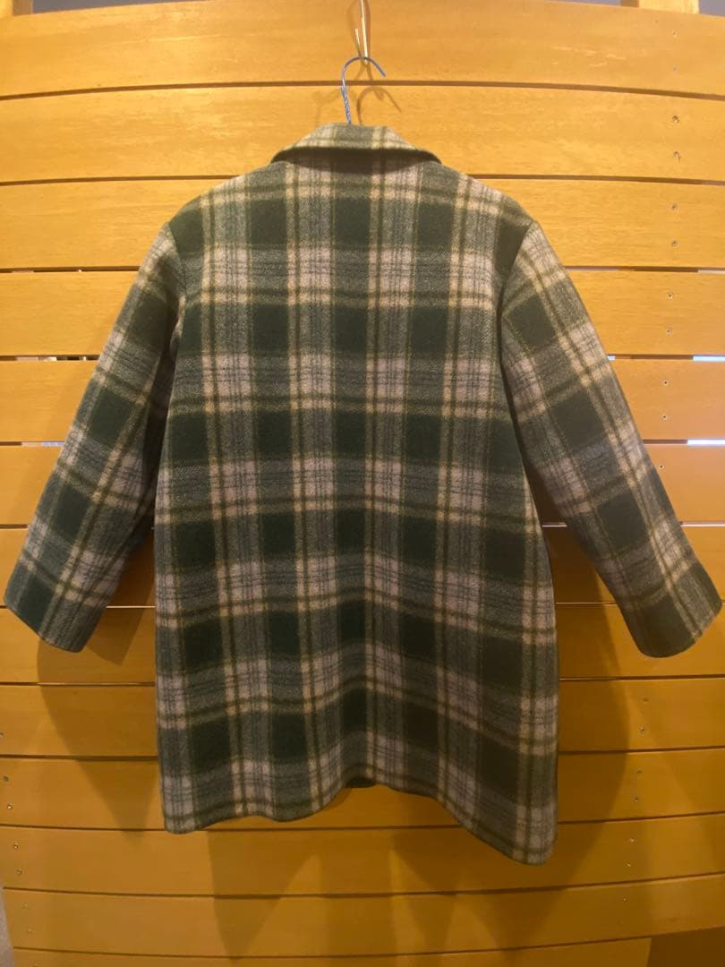 BONTON ボントン　ウール　キッズコート チェック 12A 150cm
