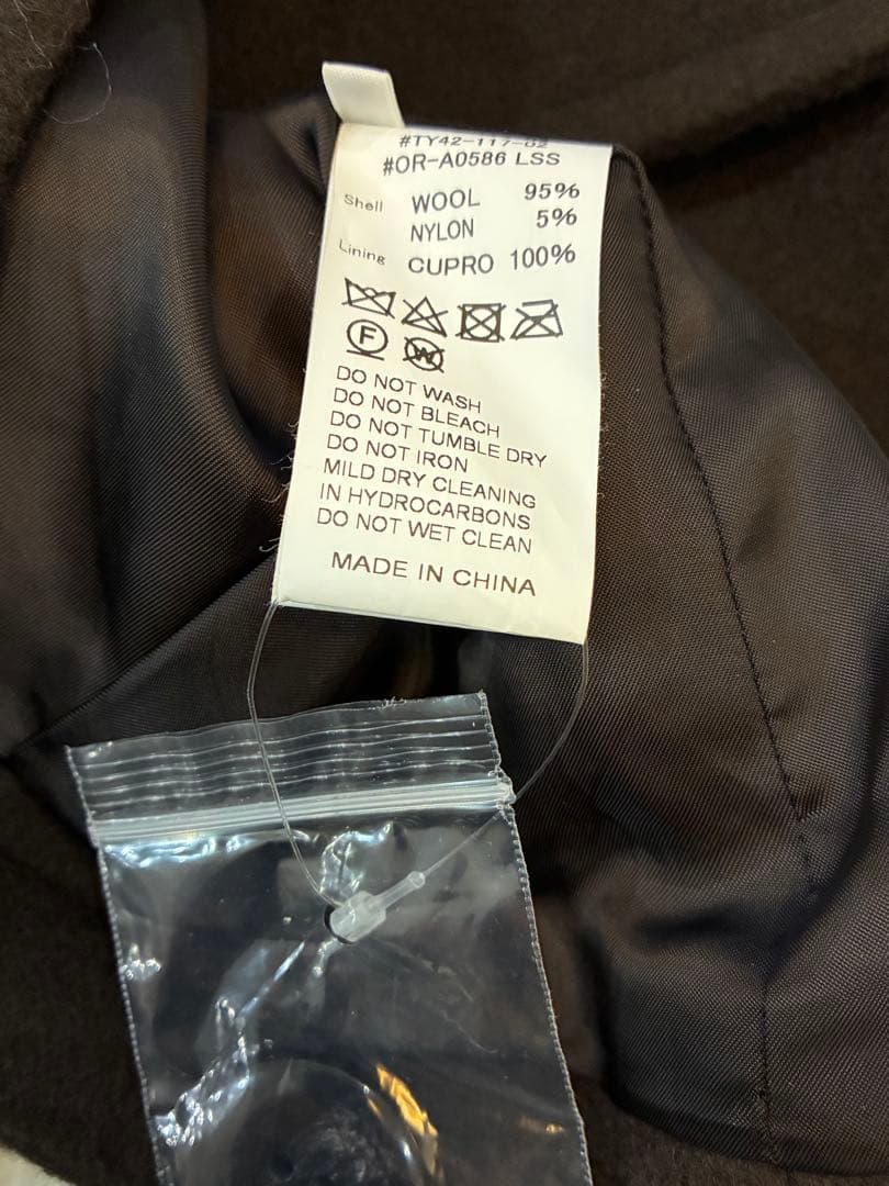 ✨人気✨　ORCIVAL オーシバル/ノーカラーコート　ナチュラル　ブラウン