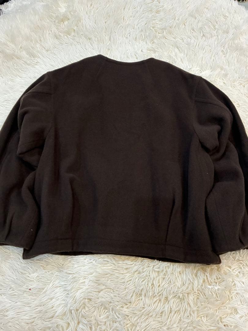 ✨人気✨　ORCIVAL オーシバル/ノーカラーコート　ナチュラル　ブラウン