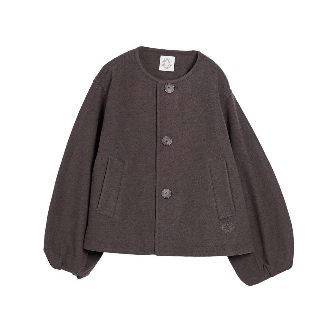 ✨人気✨　ORCIVAL オーシバル/ノーカラーコート　ナチュラル　ブラウン