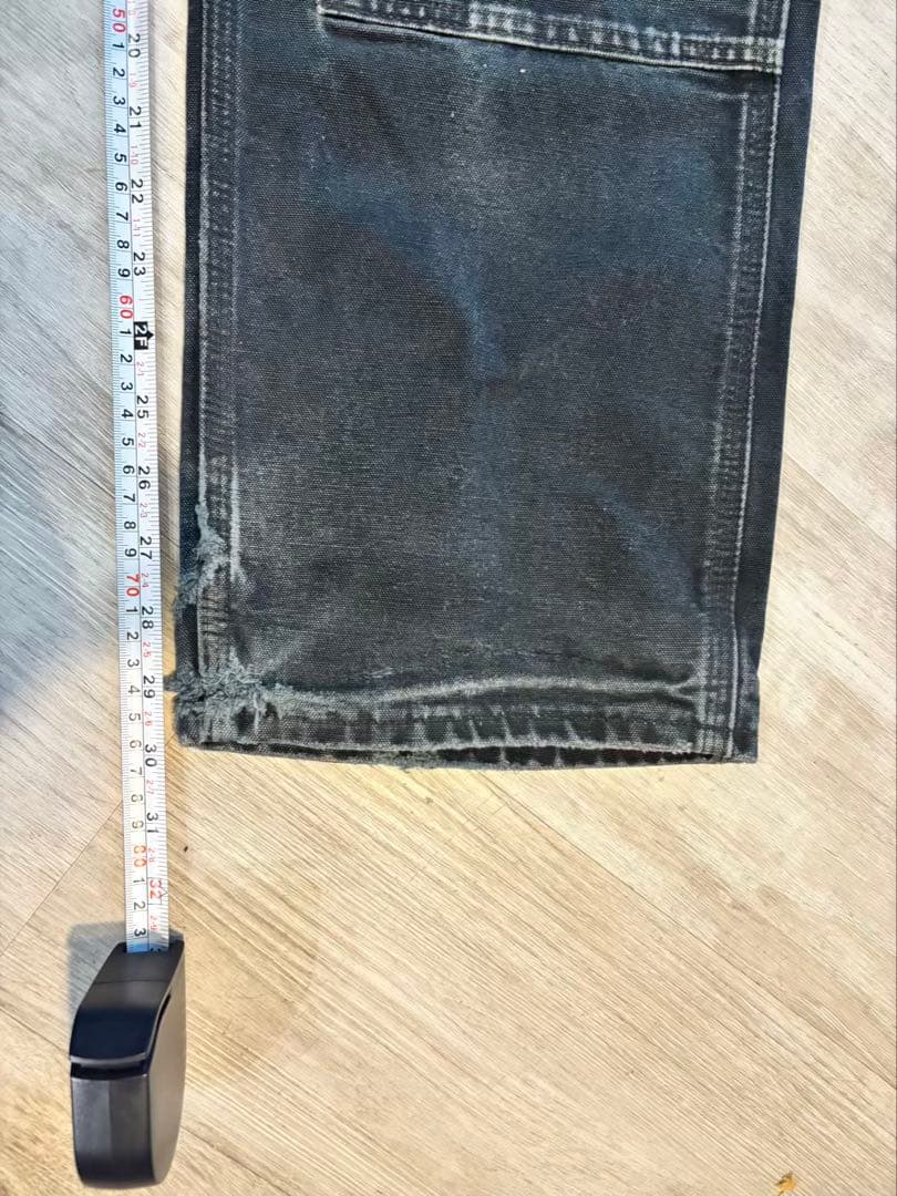 【鬼ヒゲ】Carhartt B01 BLK USA製ブラック ダブルニー#518